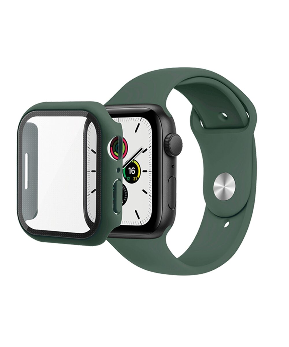 רצועה ומגן מסך SKECH לשעון APPLE WATCH 45MM ירוק